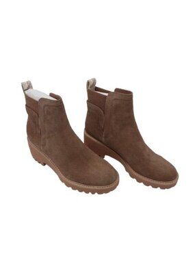 NWOB Dolce Vita Huey H2O Mushroom Suede Chelsea Boots Size 8 Boho